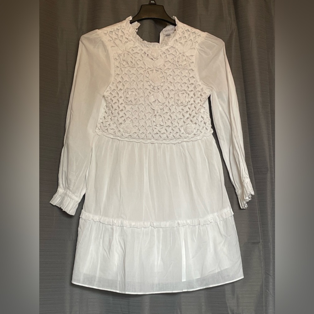Saylor Crocheted long sleeve dress - Picture 2 of 5